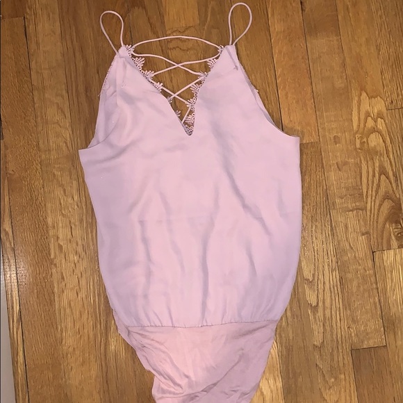 Body suit with lacy front - Picture 2 of 3